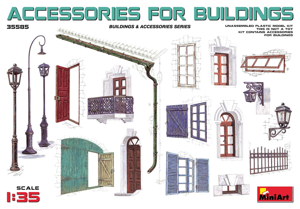 MiniArt 35585 1/35 Accessories for Buildings Model Kit