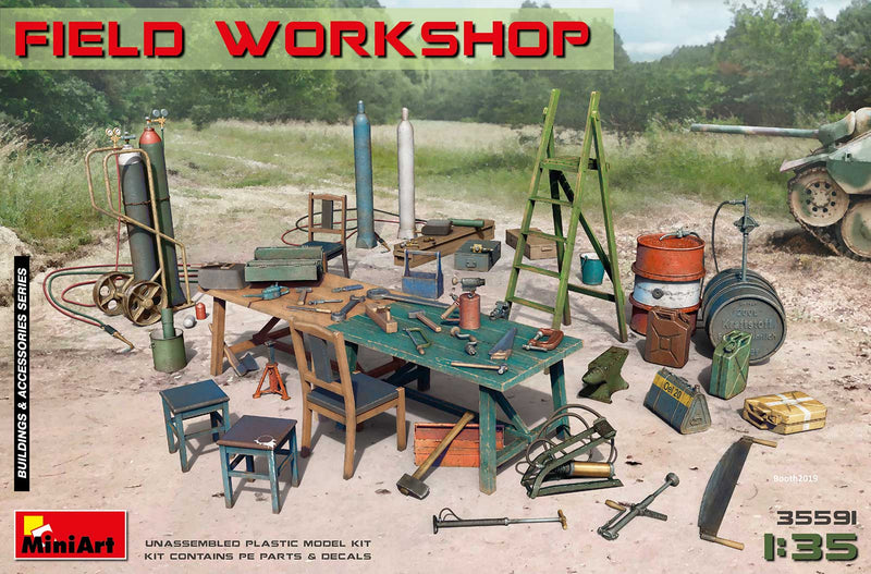 MiniArt 35591 1/35 Field Workshop: Equipment & Tools Model Kit