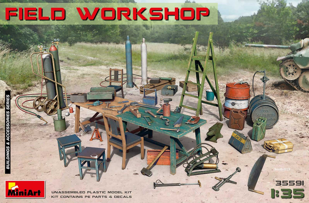 MiniArt 35591 1/35 Field Workshop: Equipment & Tools Model Kit