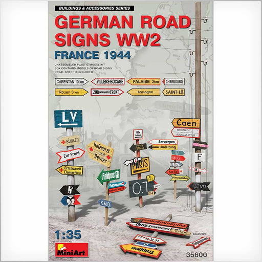 MiniArt 35600 1/35 WWII German Road Signs (France 1944) Model Kit
