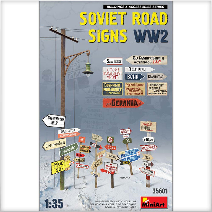 MiniArt 35601 1/35 WWII Soviet Road Signs Model Kit