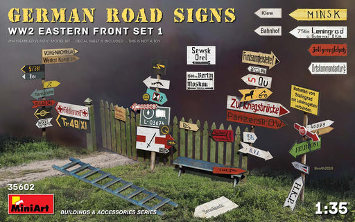 MiniArt 35602 1/35 German Road Signs WW2 (Eastern Front Model Set 1) Kit