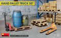 MiniArt 35606 1/35 Hand Pallet Truck Set with Pallets and Barrels Model Kit
