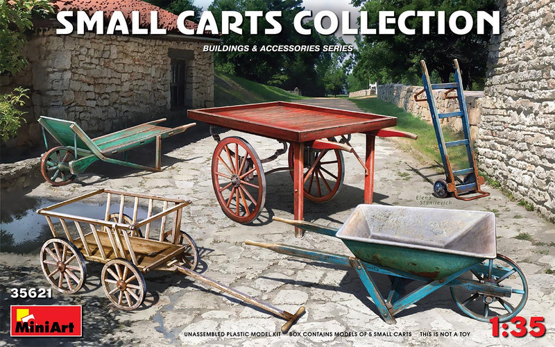 MiniArt 35621 1/35 Small Carts Collection Model Kit