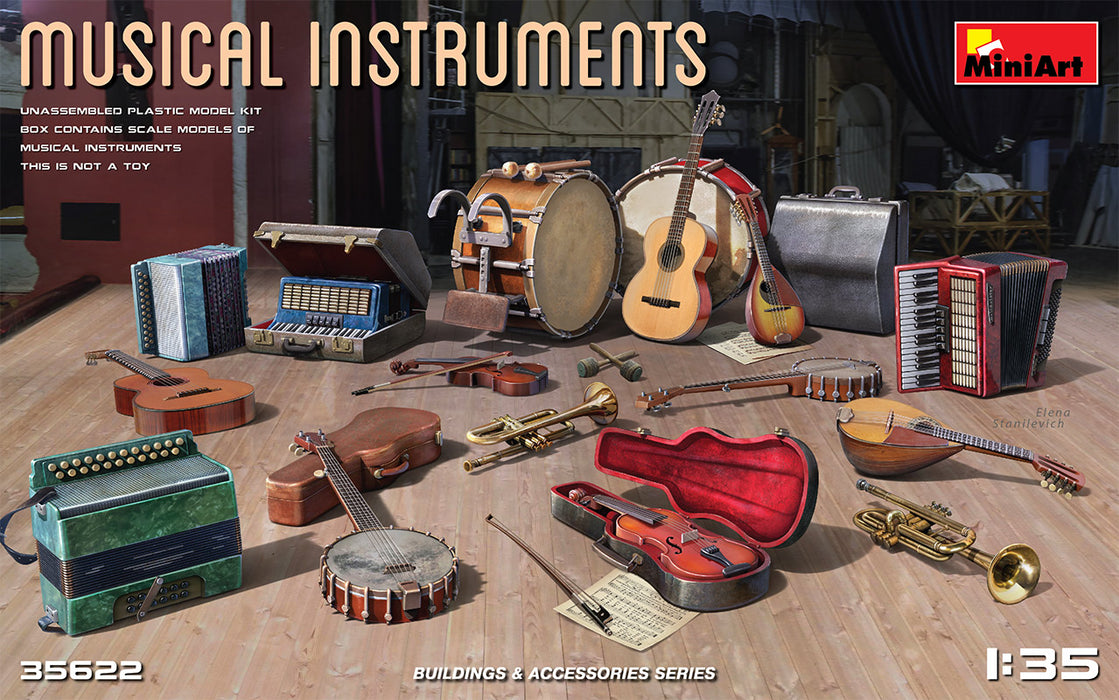MiniArt 35622 1/35 Musical Instruments Model Kit