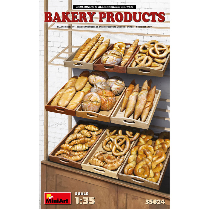 MiniArt 35624 1/35 Bakery Products with Wooden Crates Model Kit