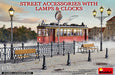 MiniArt 35639 1/35 Street Accessories with Lamps and Clocks Model Kit