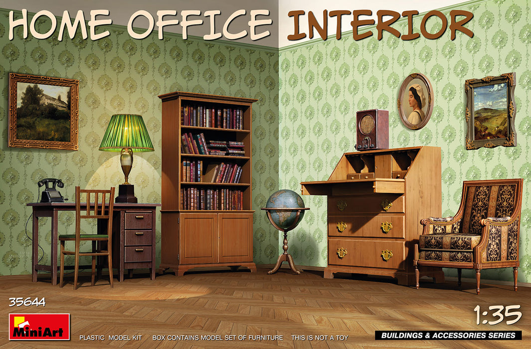 MiniArt 35644 1/35 Home Office Interior Furniture Model Kit