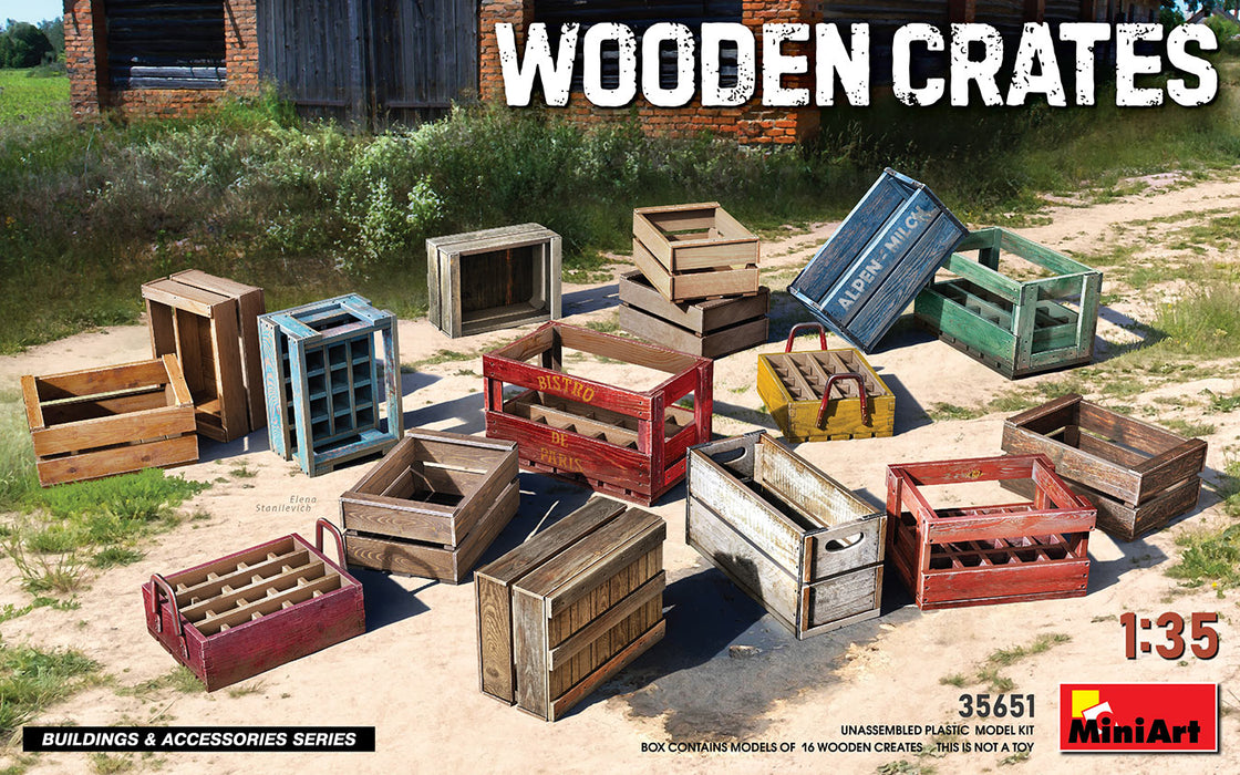 MiniArt 35651 1/35 Wooden Crates Model Kit