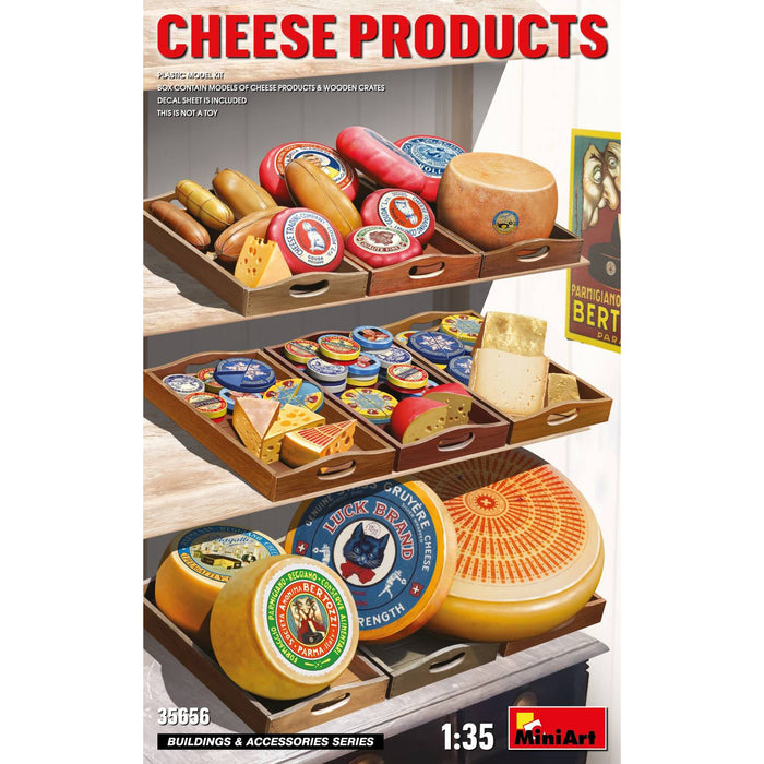 MiniArt 35656 1/35 Cheese Products with Wooden Crates Model Kit