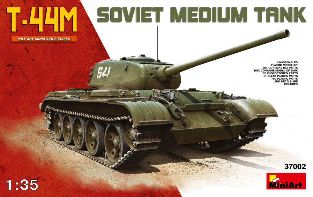 MiniArt 37002 1/35 T-44M Soviet Medium Tank Model Kit