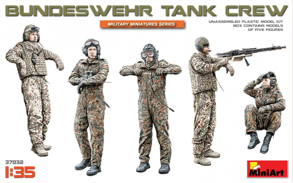 MiniArt 37032 1/35 Bundeswehr Tank Crew Figures Model Kit