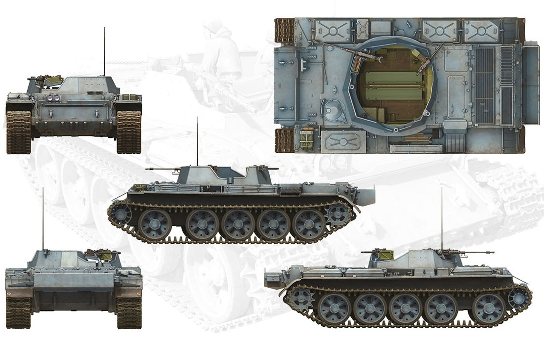 MiniArt 37055 1/35 SLA Heavy APC-54 with Interior Kit Model Kit