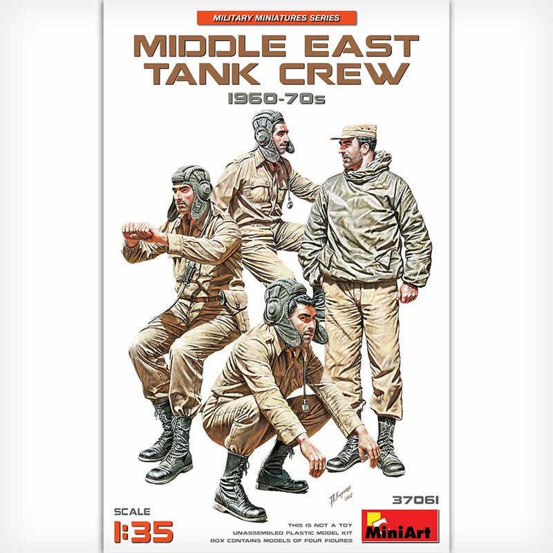 MiniArt 37061 1/35 Middle East Tank Crew 1960-70's Figures Model Kit