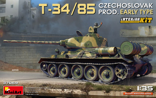 MiniArt 37069 1/35 T-34/85 Czechoslovak Prod. Early Type with Interior Model Kit