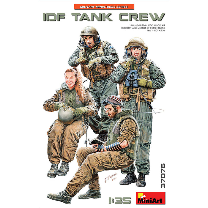 MiniArt 37076 1/35 IDF Tank Crew Model Kit