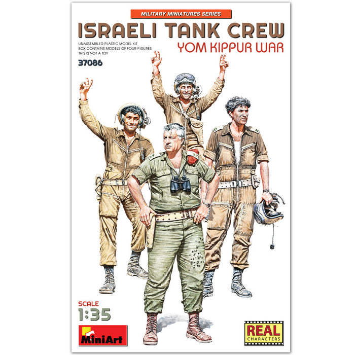 MiniArt 37086 1/35 Israeli Tank Crew Yom Kippur War Model Kit