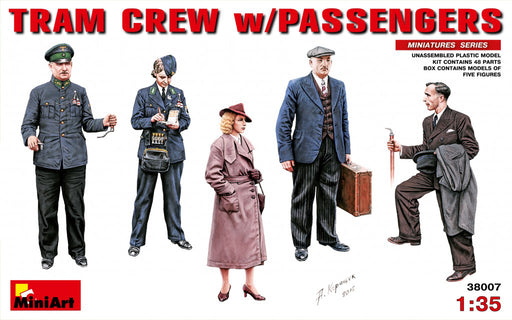 MiniArt 38007 1/35 Tram Crew with Passengers Model Kit