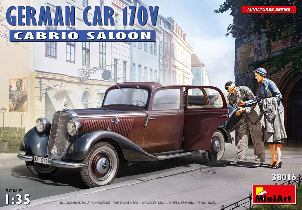 MiniArt 38016 1/35 German Car 170V Cabrio Saloon Model Kit
