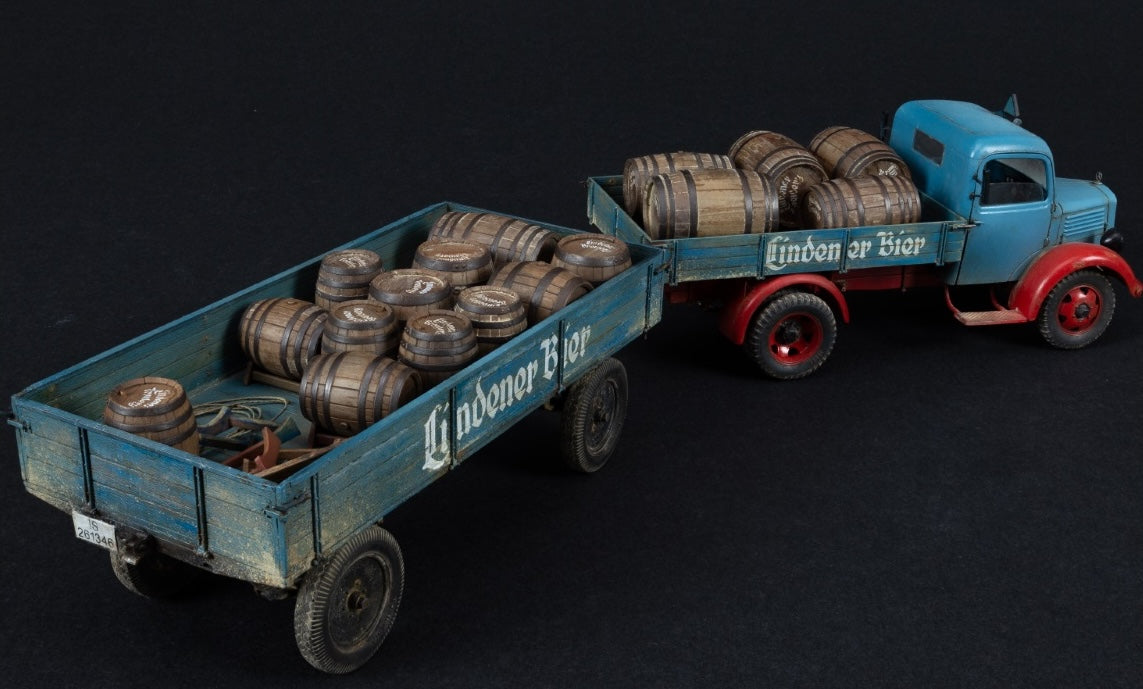 MiniArt 38023 1/35 German L1500S Truck with Cargo Trailer Model Kit