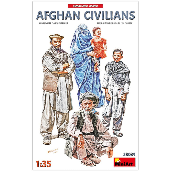 MiniArt 38034 1/35 Afghan Civilians 5 Pack