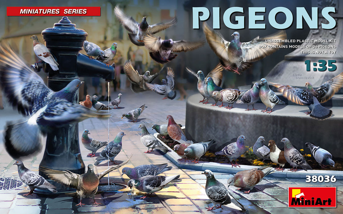 MiniArt 38036 1/35 Pigeons 36 Pack