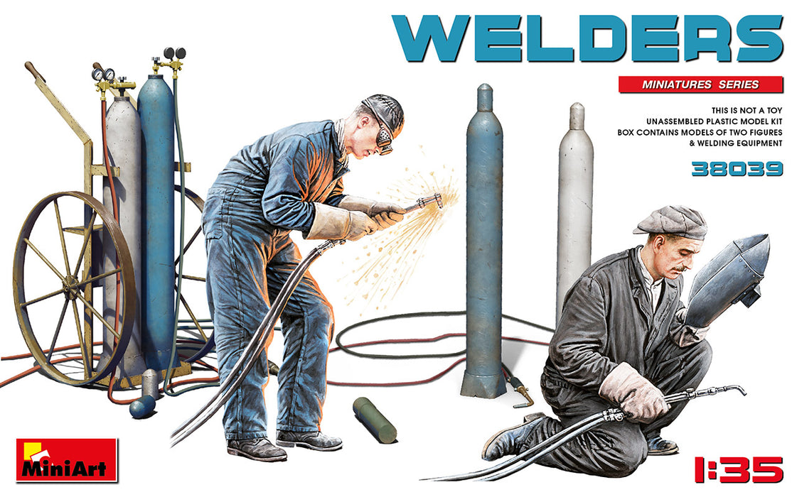 MiniArt 38039 1/35 Welders with Equipment Model Kit
