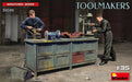 MiniArt 38048 1/35 Toolmakers with Workbench and Tool Accessories Model Kit