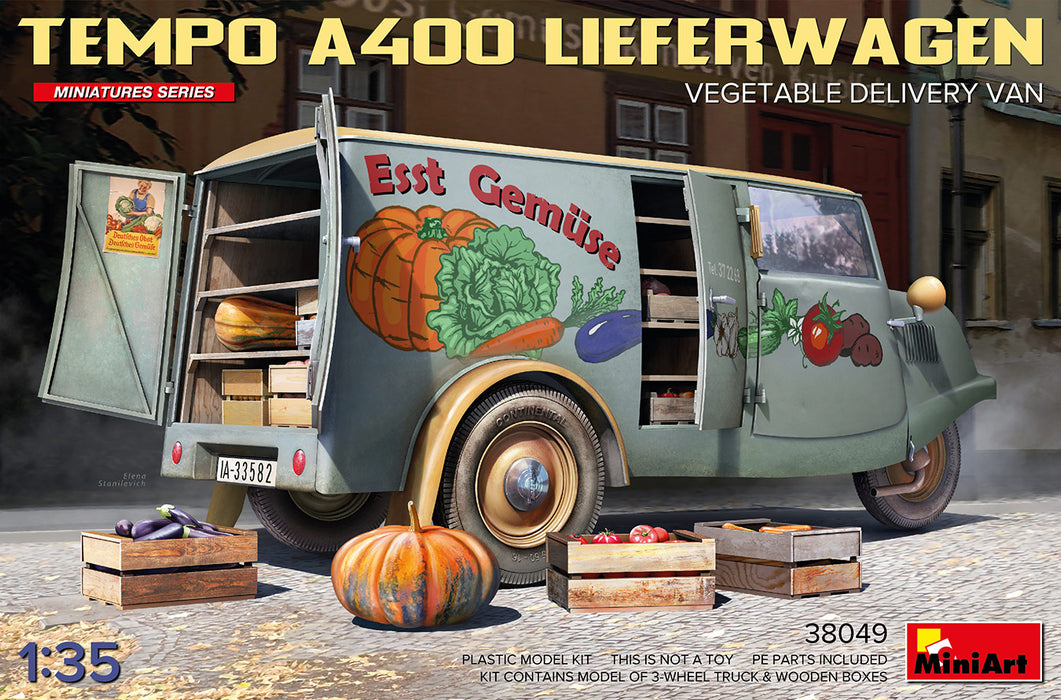 MiniArt 38049 1/35 Tempo A400 Lieferwagen Vegetable Van Model Kit