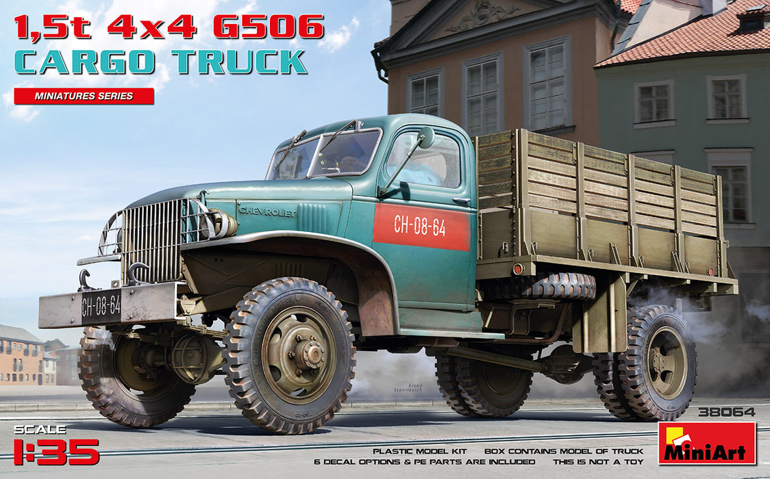 MiniArt 38064 1/35 1.5ton 4x4 G506 Cargo Truck Model Kit