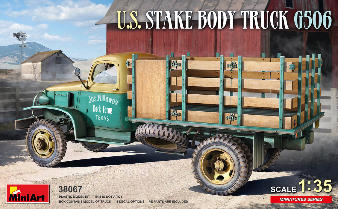 MiniArt 38067 1/35 U.S. Stake Body Truck G506 Model Kit