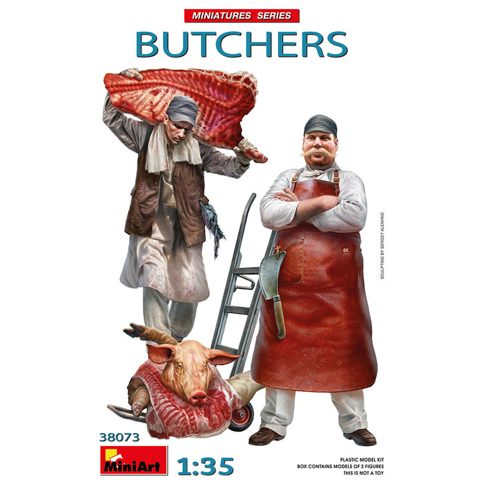 MiniArt 38073 1/35 Butchers with Meat Model Kit