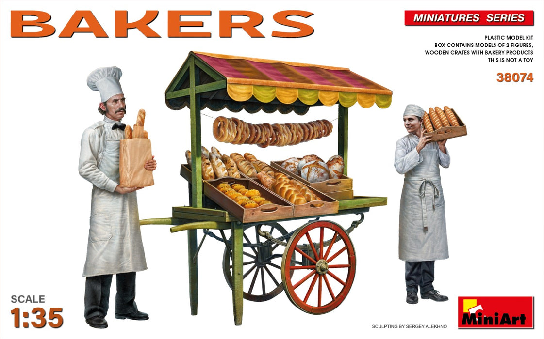 MiniArt 38074 1/35 Bakers with Cart Model Kit