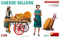 MiniArt 38076 1/35 Cheese Sellers with Cheese and Cart Model Kit