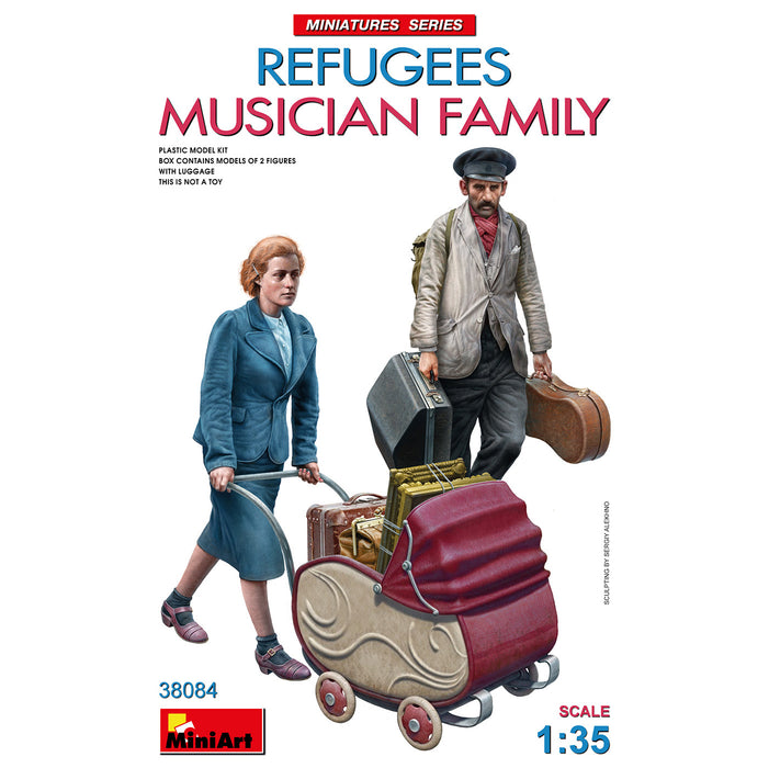 MiniArt 38084 1/35 Refugees Musician Family Model Kit