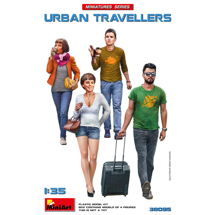 MiniArt 38095 1/35 Urban Travelers Figures Model Kit