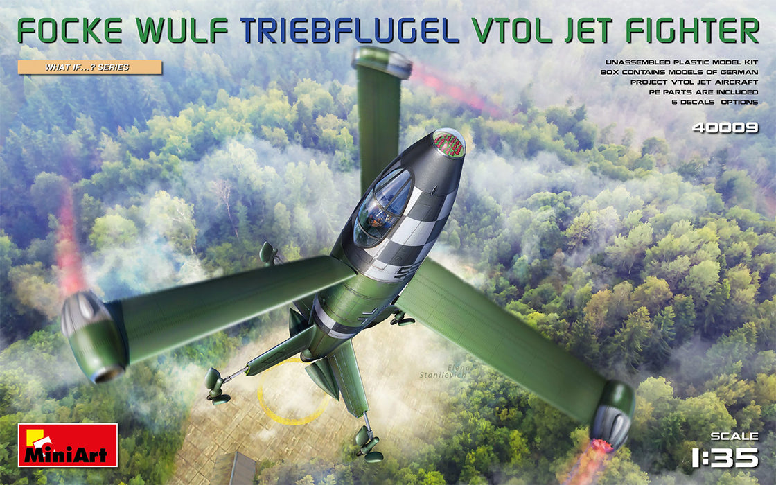 MiniArt 40009 1/35 Focke Wulf Triebflugel VTOL Jet Fighter Model Kit