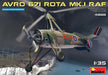 MiniArt 41008 1/35 Avro 671 Rota Mk 1 RAF Two-Seater Autogy Model Kit
