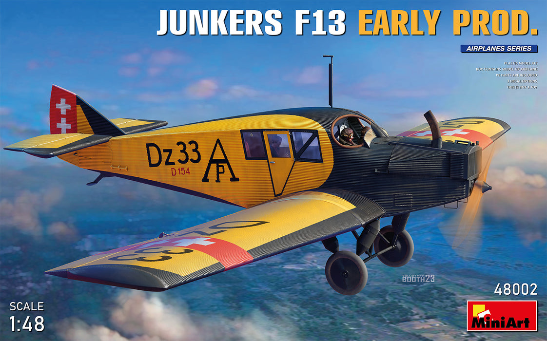 MiniArt 48002 1/48 Junkers F13 Early Production Model Kit