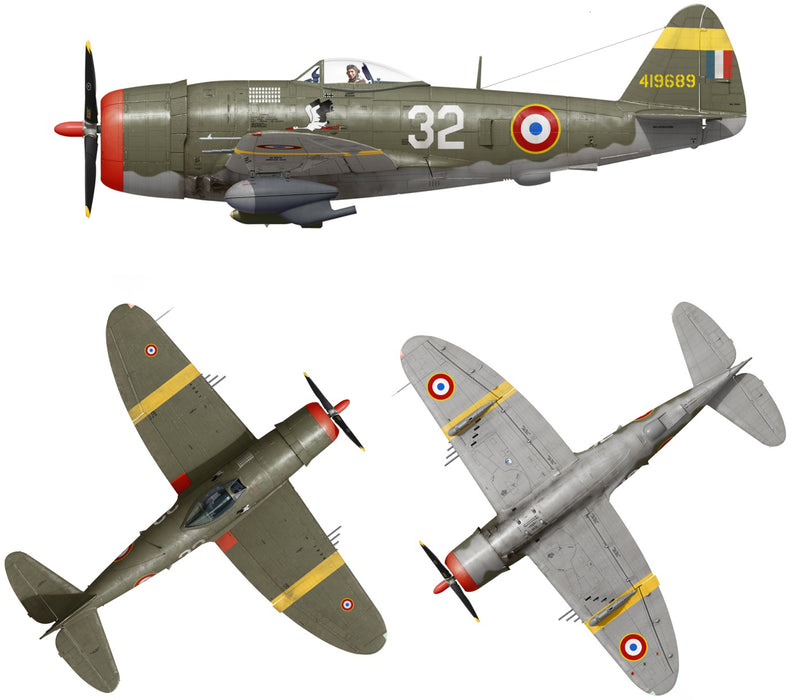 MiniArt 48015 1/48 P-47D-30RE Thunderbolt Free French Air Force Model Kit