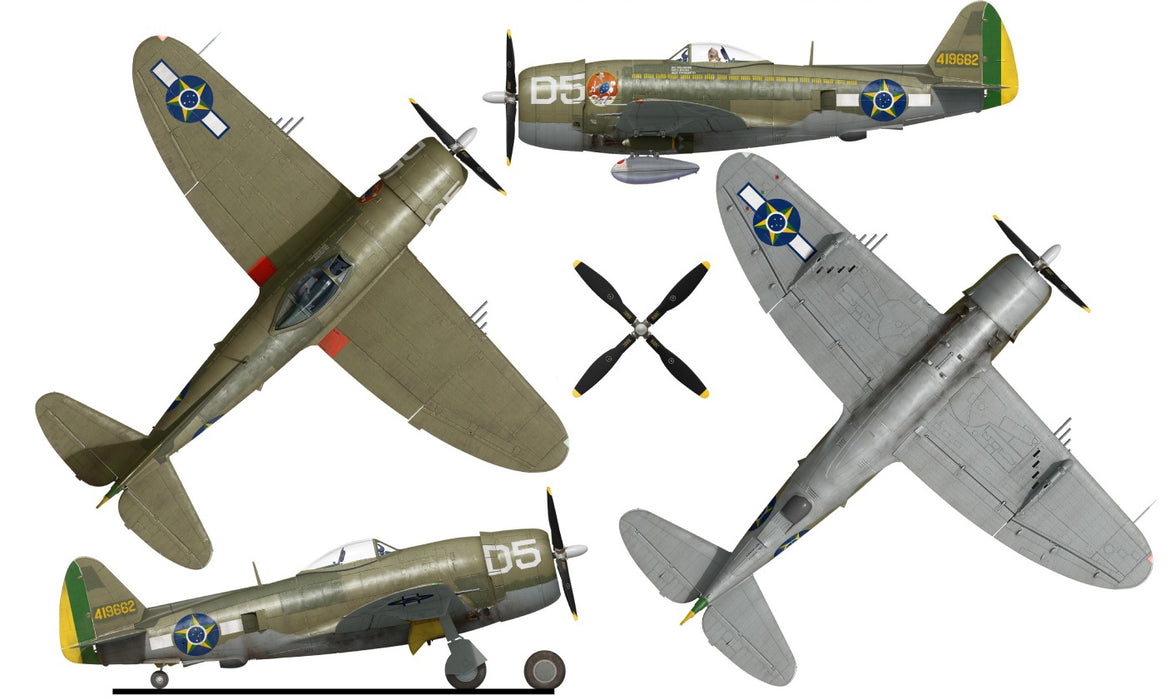 MiniArt 48018 1/48 P-47D Thunderbolt Bubbletop with Base and Accessories