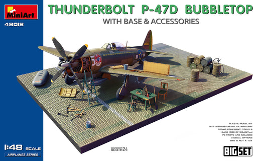 MiniArt 48018 1/48 P-47D Thunderbolt Bubbletop with Base and Accessories