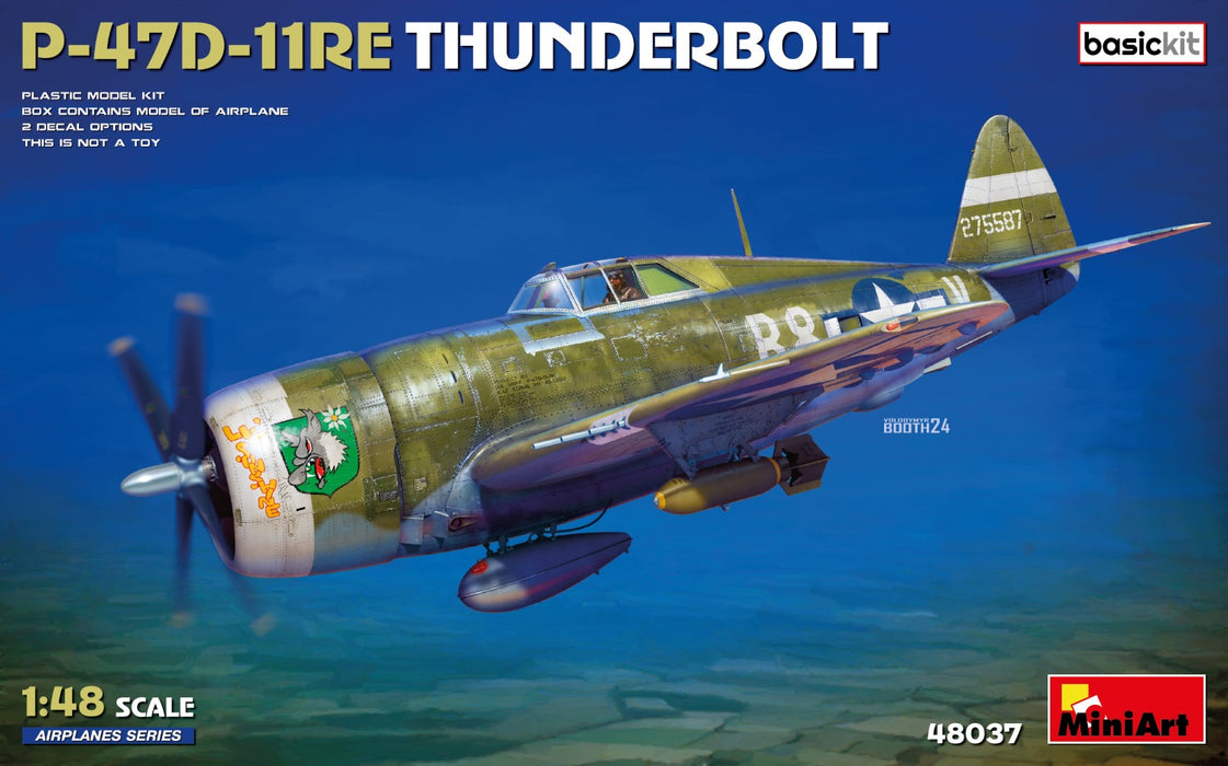 MiniArt 48037 1/48 P-47D-11RE Thunderbolt (BasicKit) Model Kit