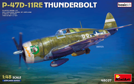 MiniArt 48037 1/48 P-47D-11RE Thunderbolt (BasicKit) Model Kit