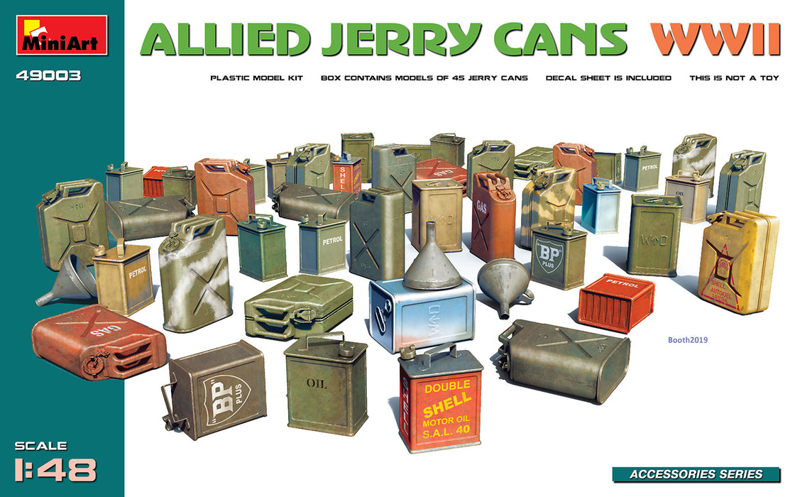 MiniArt 49003 1/48 WWII Allies Jerry Can Set Model Kit