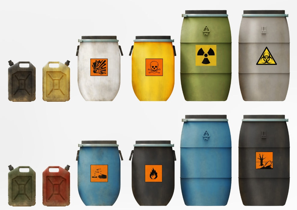 MiniArt 49010 1/48 Plastic Barrels Cans Model Kit