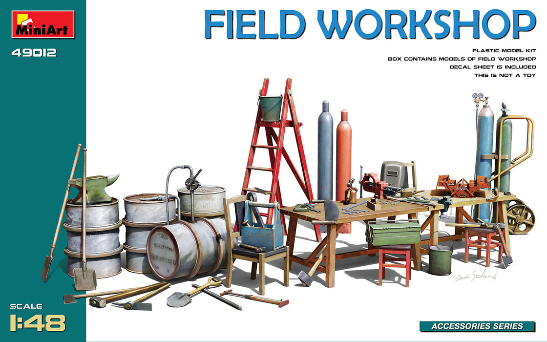 MiniArt 49012 1/48 Field Workshop Equipment Model Kit