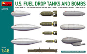 MiniArt 49015 1/48 US Fuel Drop Tanks and Bombs Model Kit