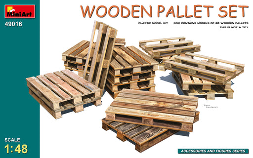 MiniArt 49016 1/48 Wooden Pallet Set Model Kit