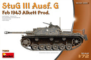 MiniArt 72101 1/72 StuG III Ausf G Feb 1943 Alkett Production Tank Model Tank Kit